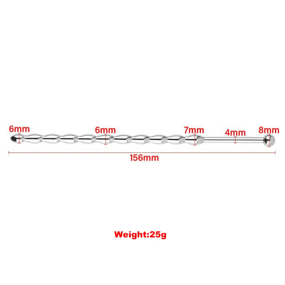 Male Stainless Steel Urethral Plug Urethral Dil Sounding Penis Plug Urethra Stimulate Dilator Masturbation Rod Sex Toys Men