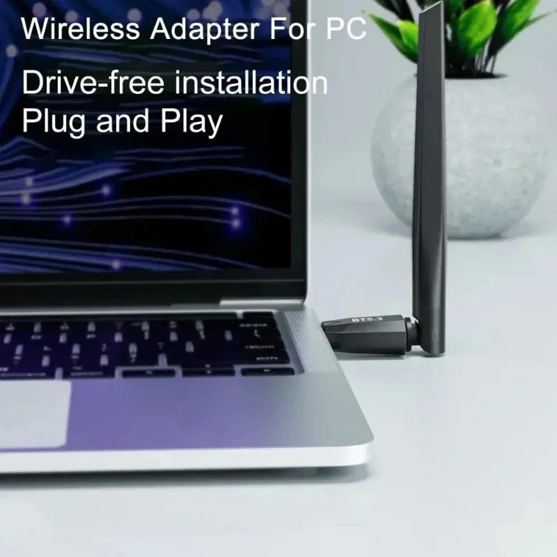 HiFi 음질 블루투스 5.4 USB 동글 어댑터 150M 범위 Windows 8.1 10 11 PC 노트북 데스크탑 액세서리 일상 사용