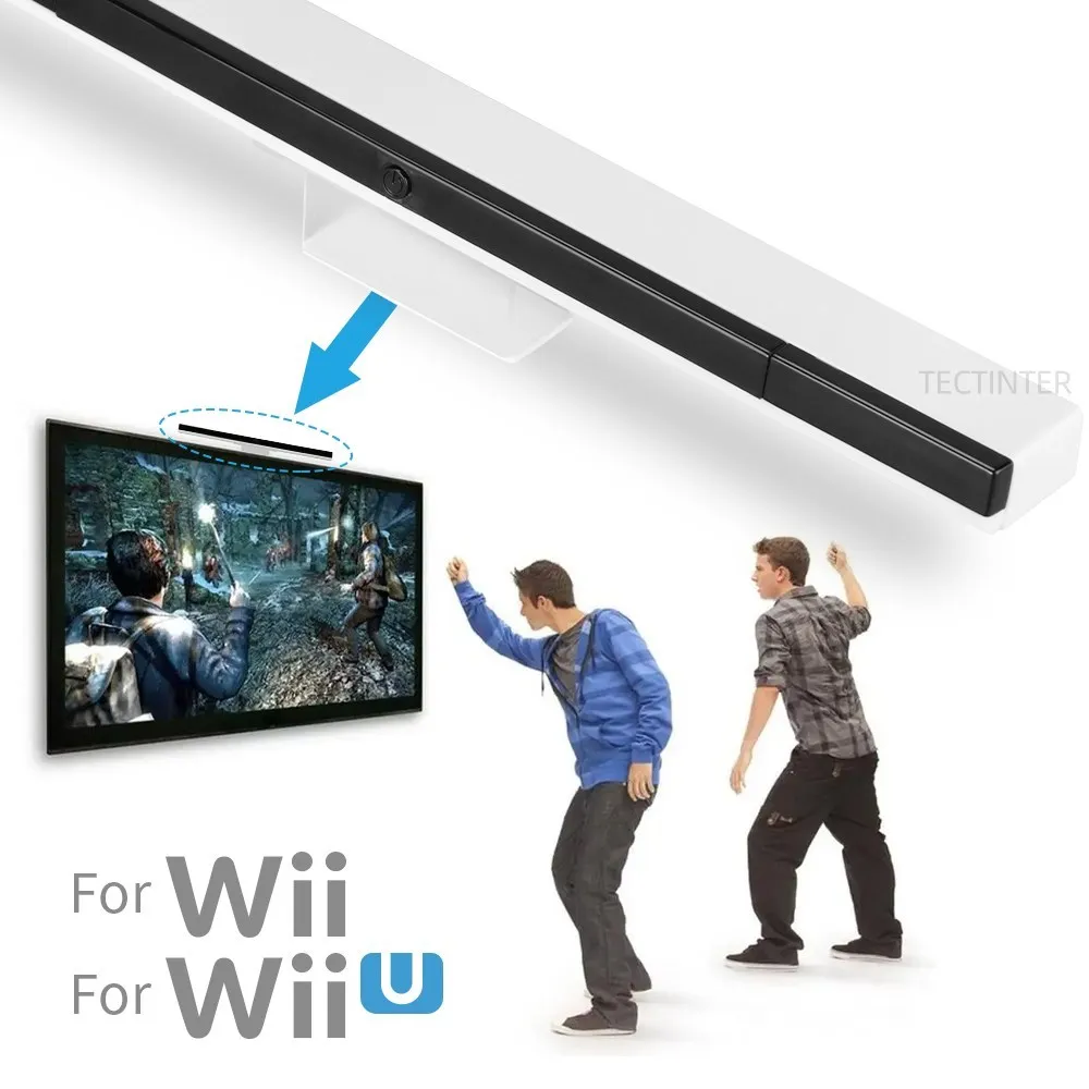 Bezprzewodowy czujnik Bluetooth zdalny pasek do odbiornika Wii pasek czujnika dla Nintendo Wii na podczerwień IR sygnał czujnik promieniowania pasek odbiornika