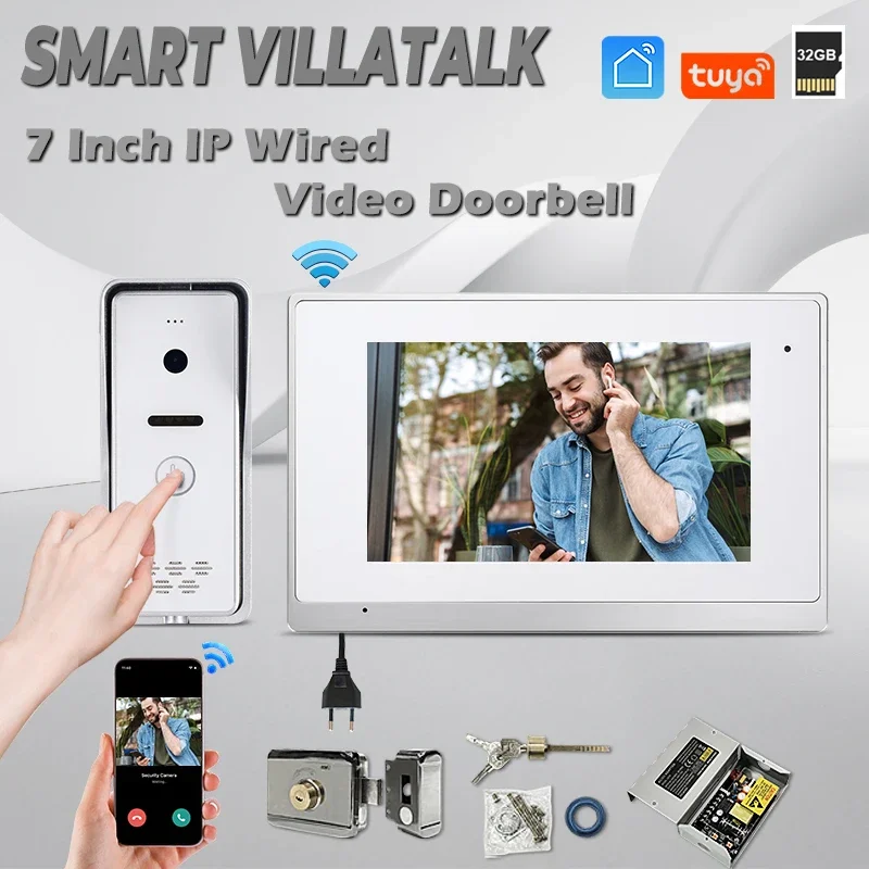

In Stock Same Day Delivery 7 inch hd video door entry system installation phone earphone card