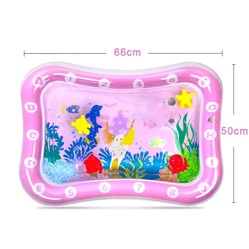 Description Picture 5 of itemInflatable Water Carpet Toddler Play Cushion Crawling Water Pad PVC Kids Early Education Activity Toys Gift Baby Water Mat