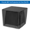 18 Size Fire Pit Cover, Firepit Cover Square Waterproof Fireplace Fire Pit Column Covers  Outdoor Furniture Cover 2
