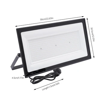 500W LED Flood Light Outdoor Security Garden Yard Spotlight Lamp 864 LED Lamp 5