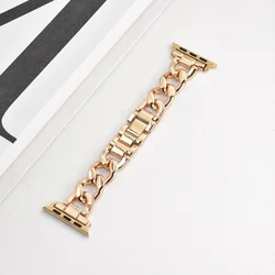Elegant Stainless Steel Luxury Watch Strap - Premium Metal Band - 42 44 45 46mm 49mm (Gold)