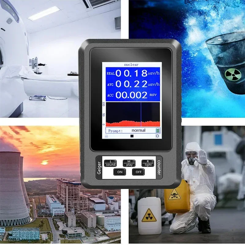 Geiger Counter Nuclear Radiation Detector Personal Dosimeter X-ray Beta Gamma Detector LCD Radioactive Tester Marble Tool radiation detector,geiger counter