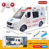 1: 20 Rc Ambulance Toy Car City Simulation Police Car  Fire Truck Rescue Vehicle Model  For Children Birthday Gifts Boys Toy 1
