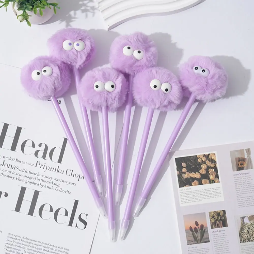 

Cute Stationery Pompom Gel Pen Plush Pen School Office Supplies Kawaii Creative Gifts For Girls Gift Writing Tools