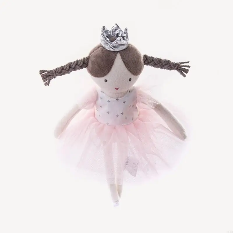 4XBD 34cm Cartoon Ballet Girl with Long-legged 13.38Inches Soft Girl Stuffed Children Appease Sleeping Gift