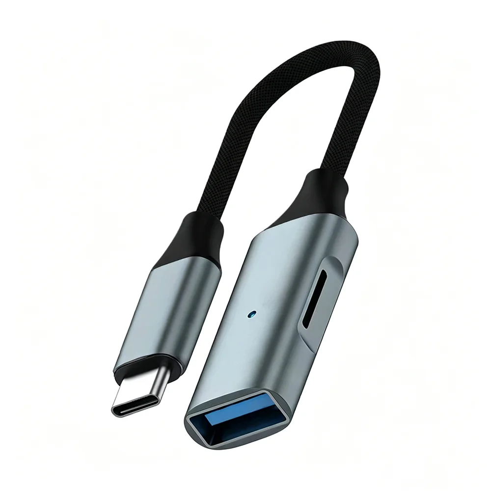 마이크로 SD 카드 리더 (2in1) USB A to USB C 어댑터 (아이폰 17, 16, 15 Pro Max 카메라 메모리 스틱, 아이패드, 맥북, 타입 C 폰용)