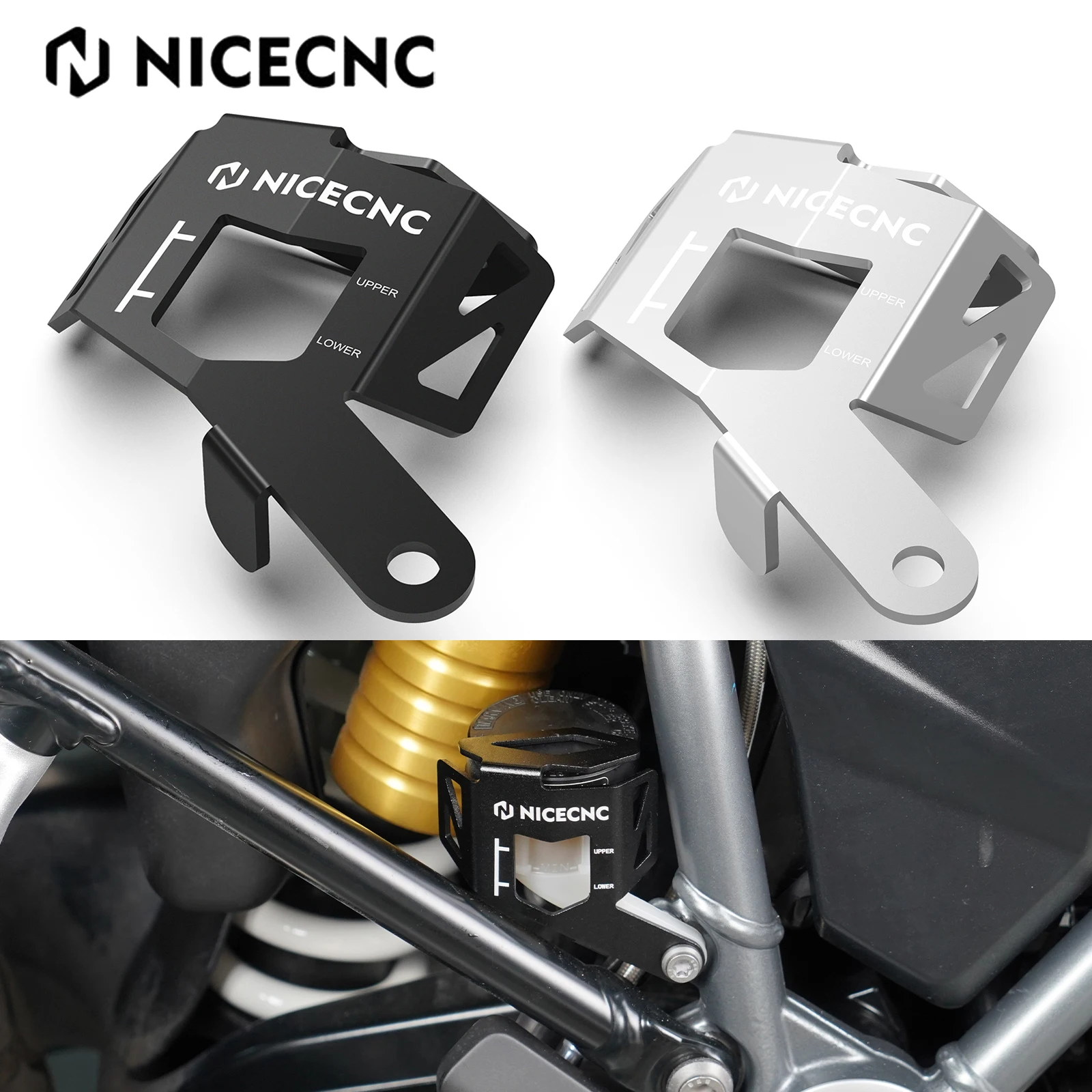 For BMW R1200GS R1200GS Adventure Rear Brake Reservoir Guard R 1250 GS R1250GS Adventure 2019 2020 2021 2022 2023 R1200R R1200RS