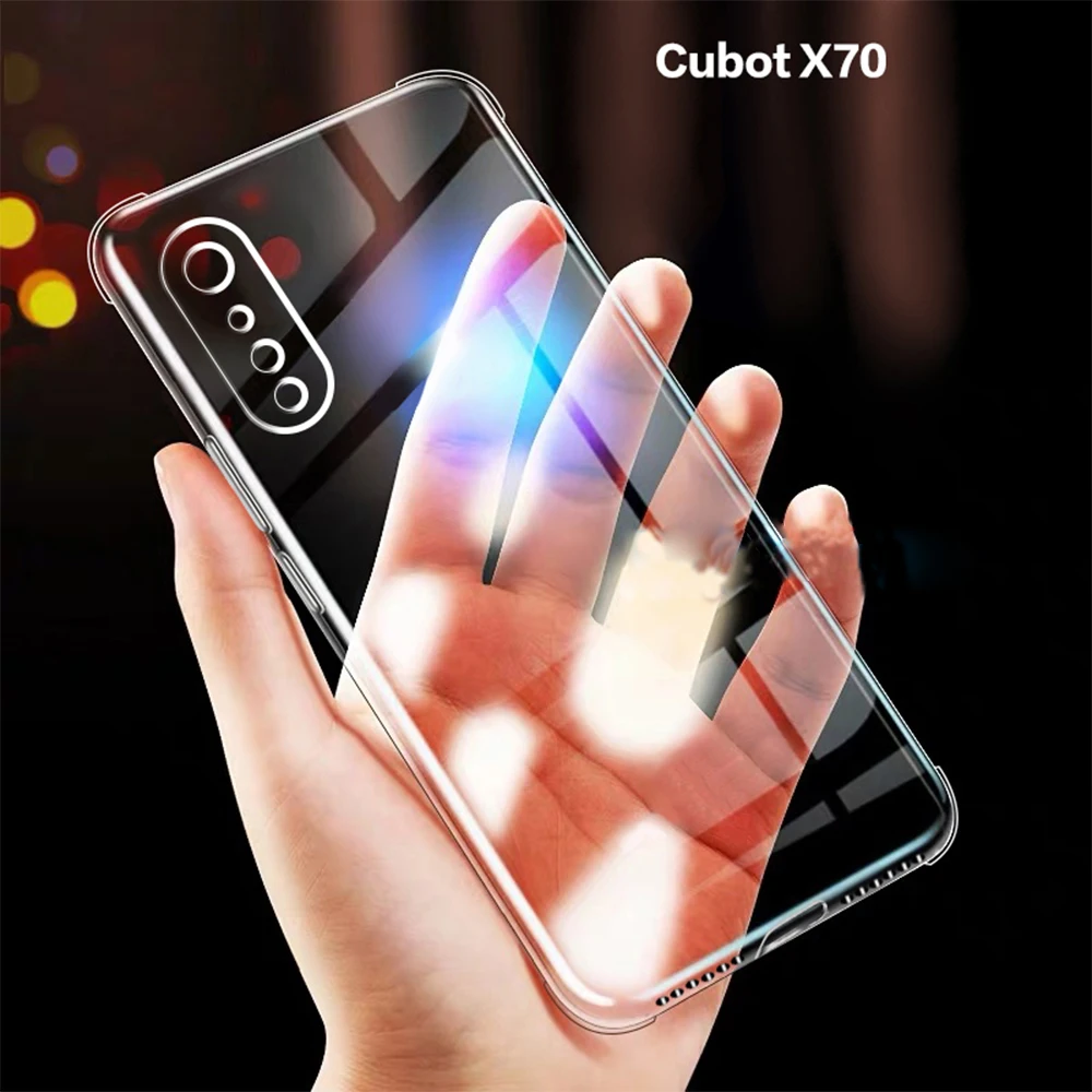 Custodia Lucida Per Cubot X70 Cover Posteriore In Tpu Trasparente Per Cubot X70 6.58 Pollici Couqe Funda