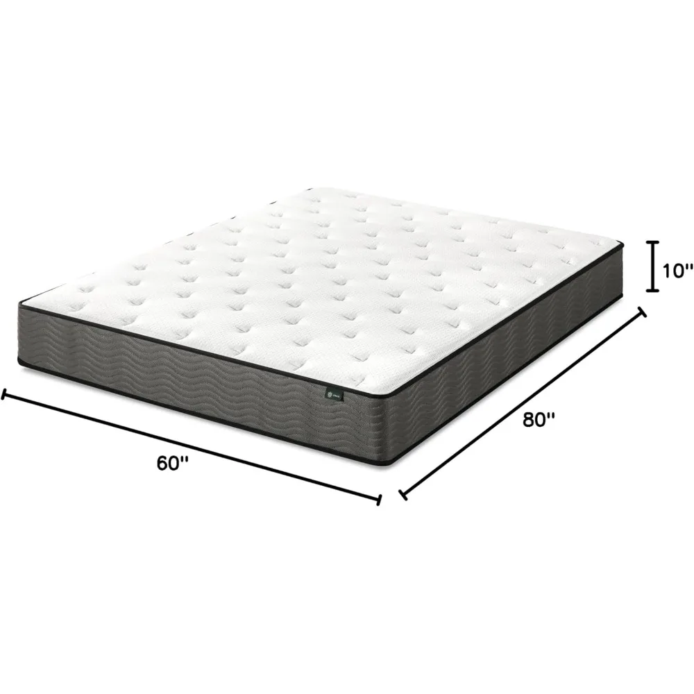 10 Inch True Support Hybrid Mattress,Queen, Fiberglass Free, Medium Feel, Motion Isolation, Certified Safe Foams Fabric matress 2