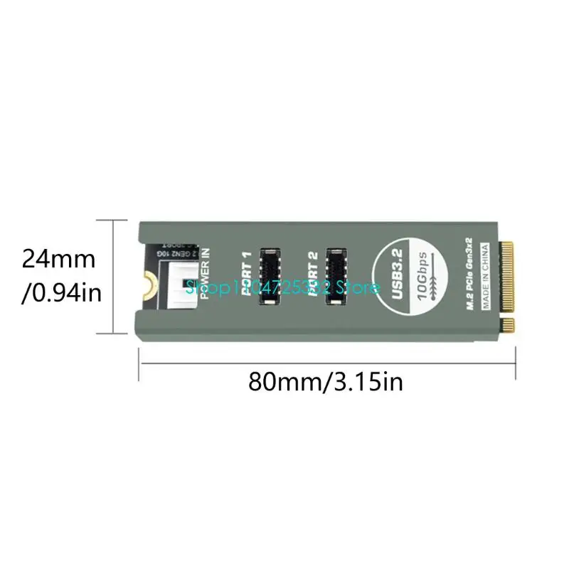 P5EA PCIE M.2 NVMe-더블 10G 유형 E 어댑터(냉각 케이스 확장 카드 포함)