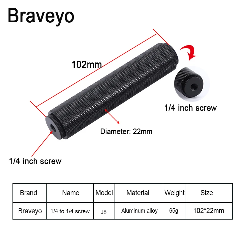 1/4 to 3/8 SLR Camera Stand Extension Rod Aluminum Alloy Ballhead Tripod Adapter 1/4 3/8 to 5/8-27 Microphone Stand Accessory