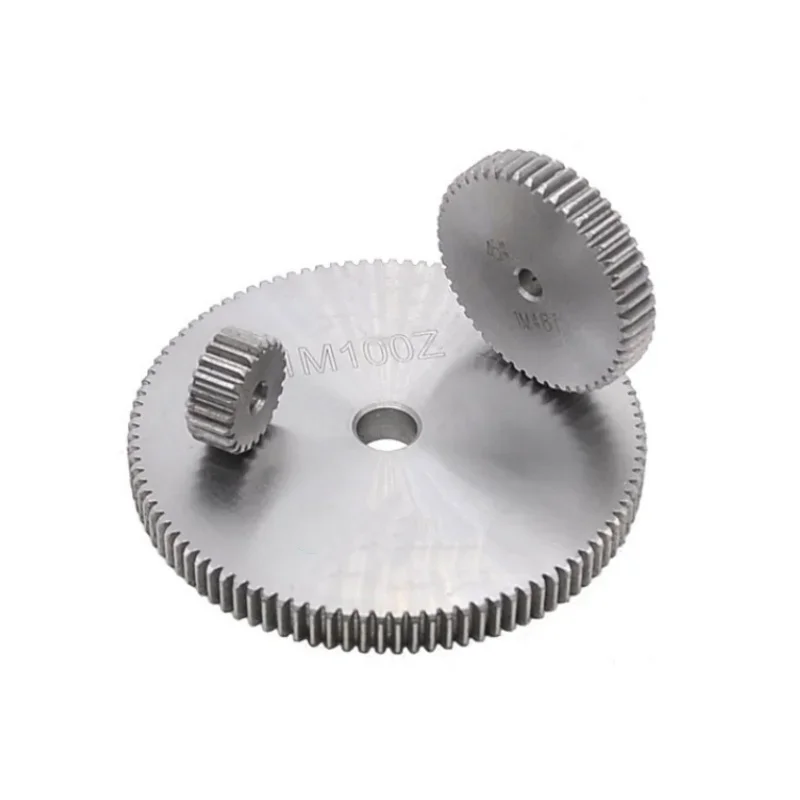45# Steel Spur Gear 1 Modulus 26/27/28/29/30/31/32/35/36/40/45/50/60 T teeth Metal Transmission Motor Gear motor gear transmission gear