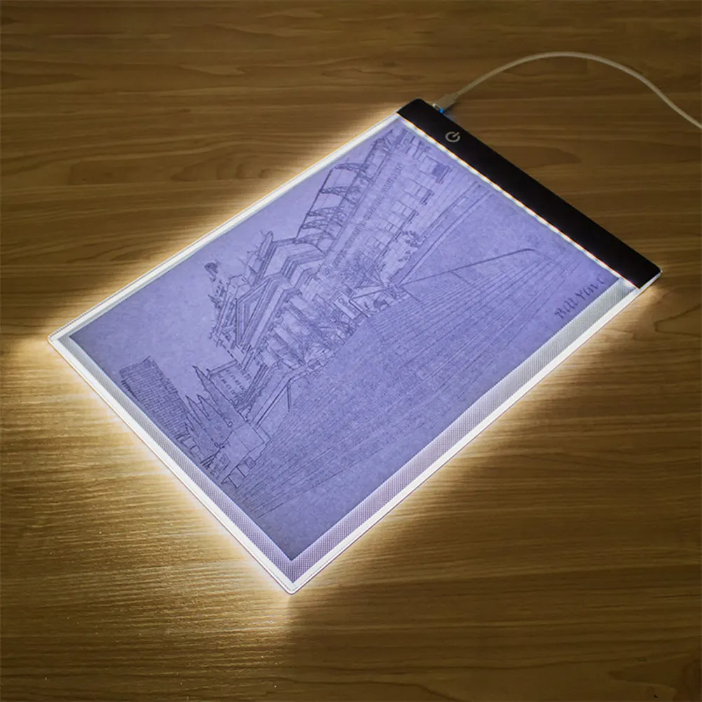 A5 LED 복사판 초슬림 휴대용 드로잉 보드, 아티스트용 트레이싱 도구, USB 전원 공급, 눈에 안전한 밝은 조명