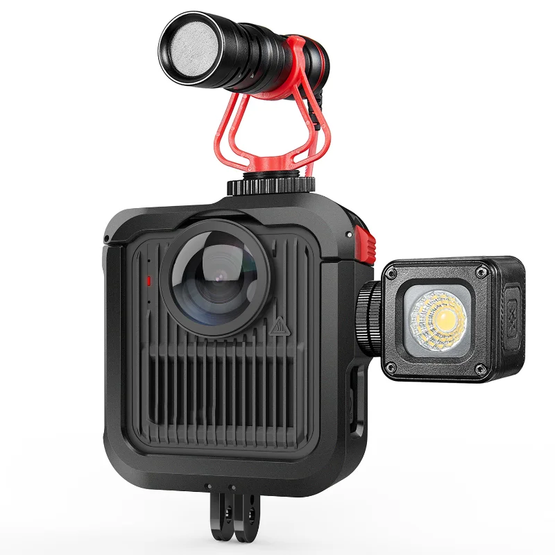 X12A-Gopro Max2용 보호 프레임 케이스 캠코더 하우징 케이스 Gopro Max2 액션 카메라용 배터리 커버