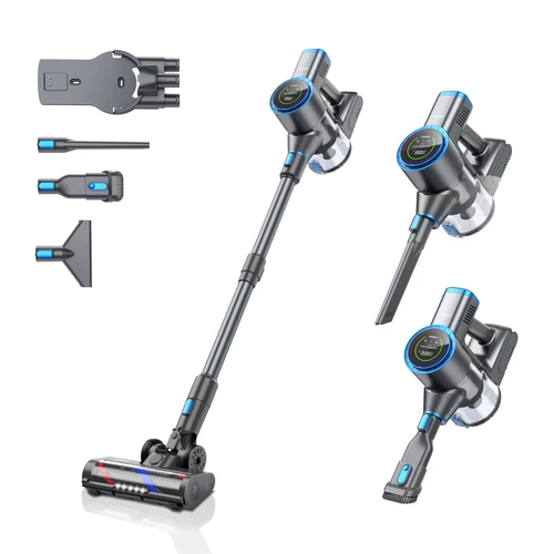 LARESAR 엘리트 4 무선 진공 청소기, 휴대용 400W 33000PA 흡입력, 이중 디스플레이 스마트 가전 7