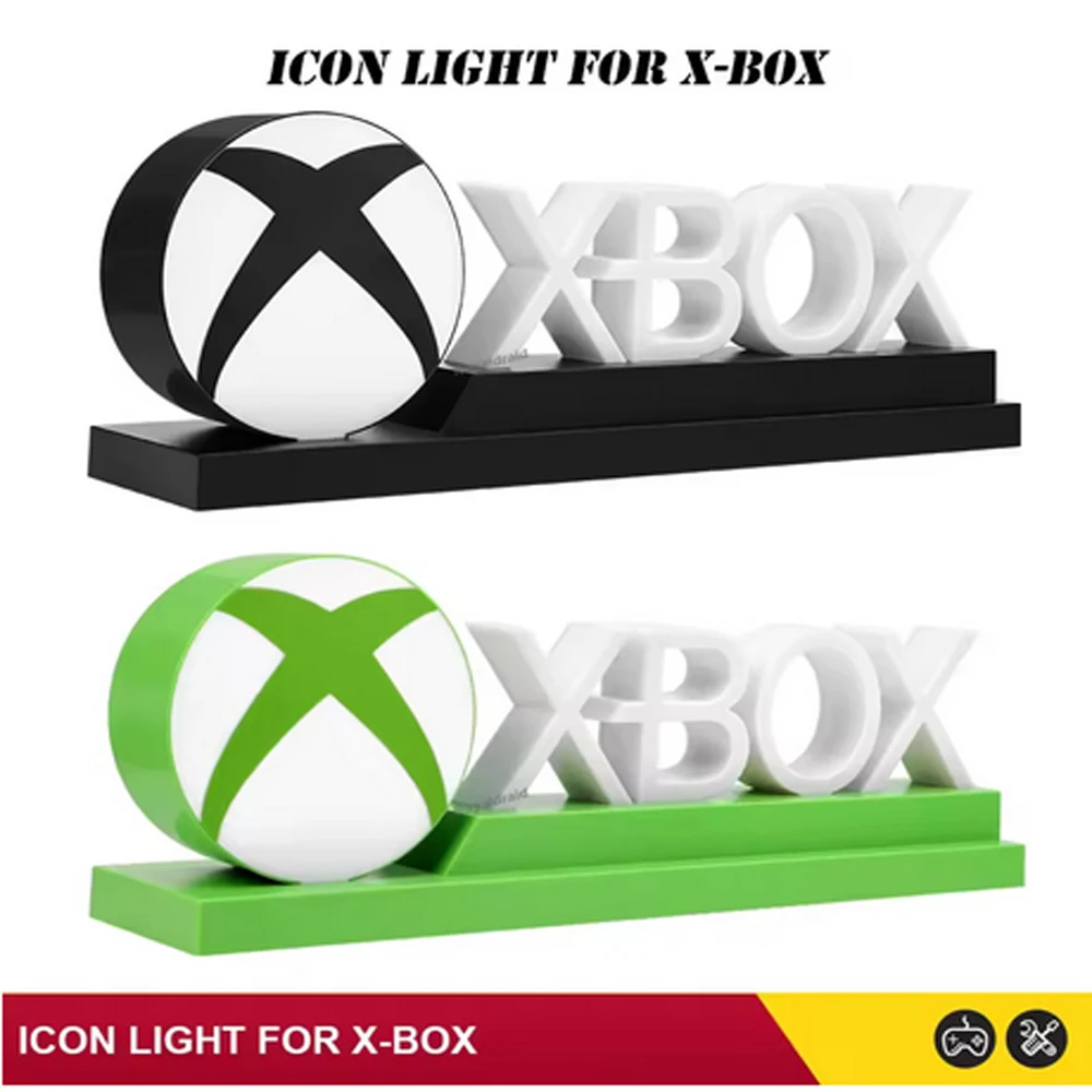 Voice Control Game Icon Light for PS4 for Playstation Player Commercial Colorful Lighting USB/Battery Powered