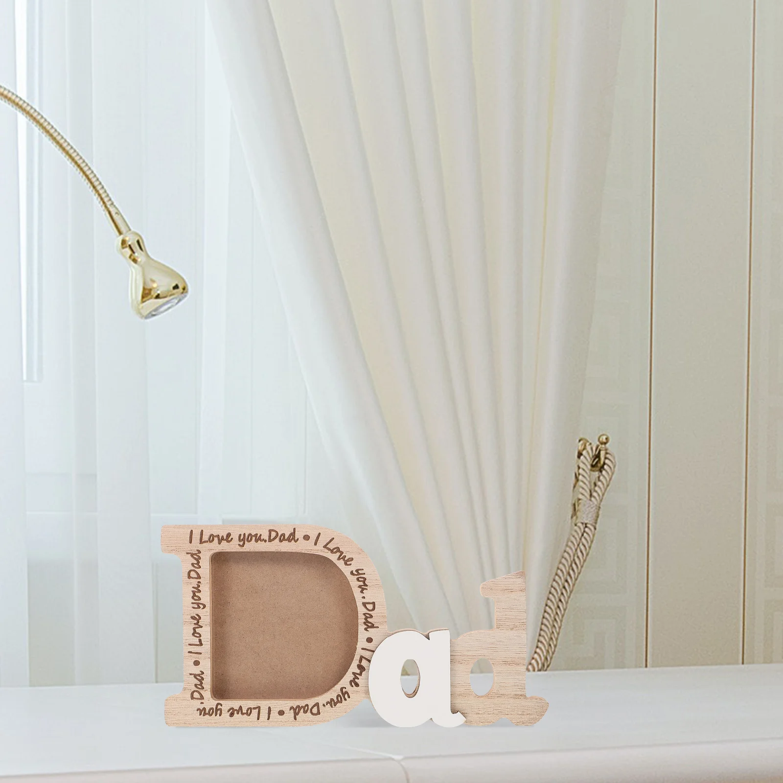 Dad Picture Frame Desktop Wooden Photo Holder Frame Father's Day Display Photo photo frame wood photo frame wood frame wood picture frame