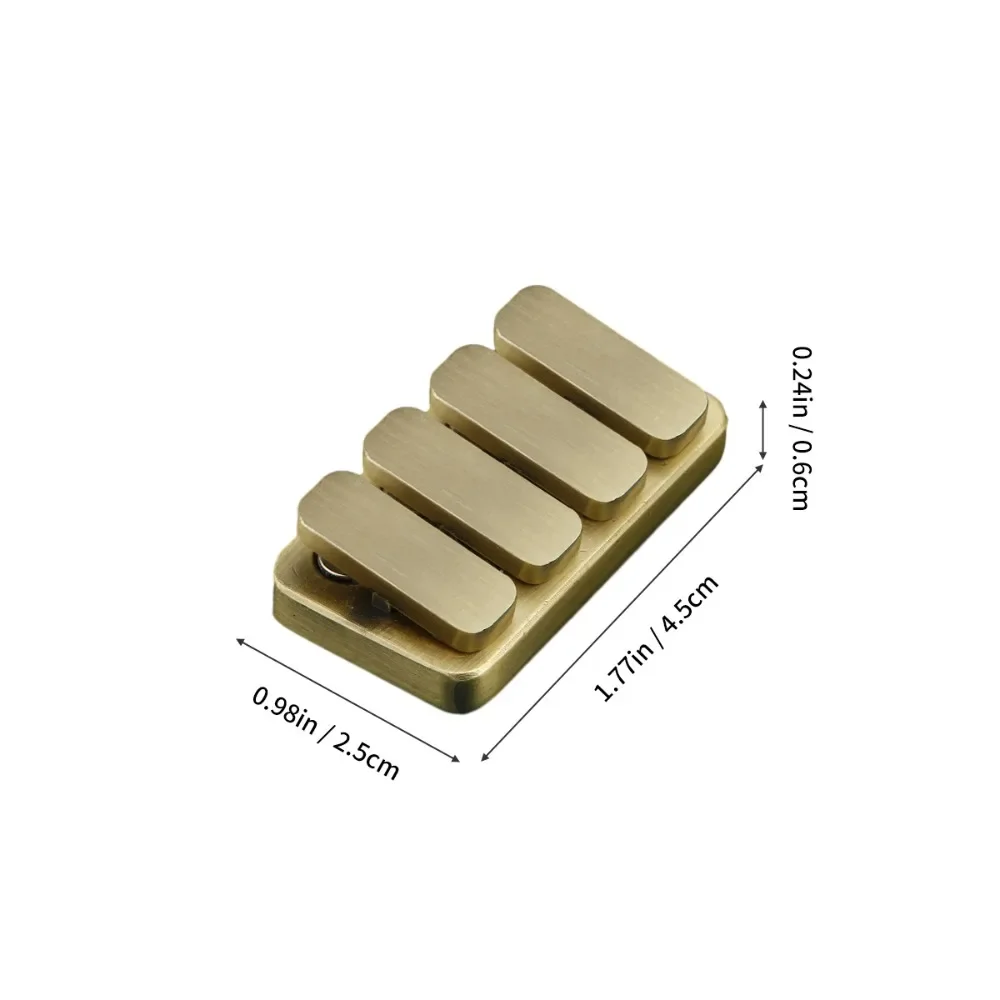 Fidget Toy Rectangular Fidget Press Seesaw Metal Mini Push Card Portable Toy Magnetic Papa Coin Decompression Handle Stress Reliever Toys