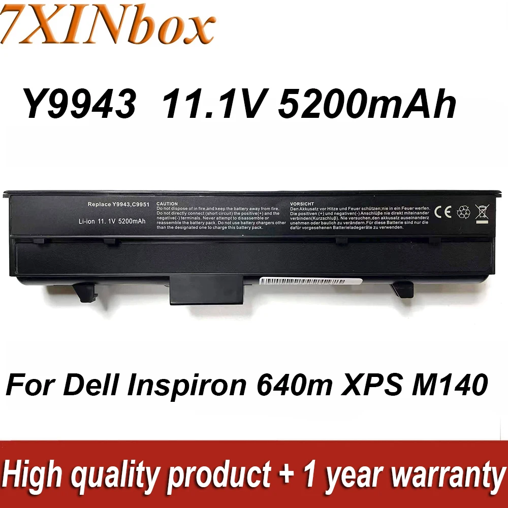 

Аккумулятор для ноутбука 7XINbox Y9943 C9551 11,1 В для Dell Inspiron 630m 640m E1405 XPS M140 серии RC107 TC023 45110284 45110285