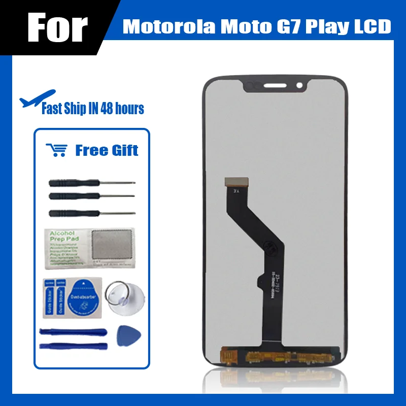 

Original XT1952 Display For Moto G7 Play Lcd Touch Screen Digitizer Assembly Replacement With Tools Free Shipping