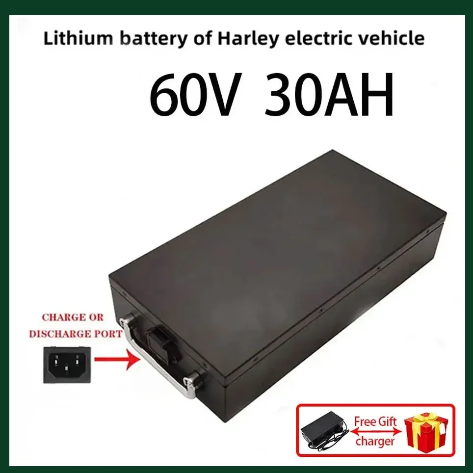 Für Harley Zweirad-Elektromotorrad Batterie 60V 20Ah 30Ah 40Ah 18650 Lithium-Batterien Wasserdicht Citycoco Faltbarer Roller – Detail 6