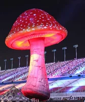 Mushroom New Product Giant Inflatable Mushroom With Led Light And Blower For Outside Christmas Party Stage Event Decorations 1