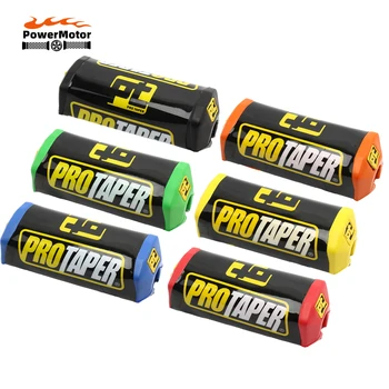 프로 테이퍼 2.0 스퀘어 모토크로스 핸들 바 패드, 스폰지 가슴 보호대 크로스 바, 오토바이 핏 바이크, 1-1/8 핸들 바에 적합 상품 이미지