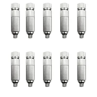 10 Pcs High Pressure Misting Mist Nozzle Garden Water Spray Nozzles For Humidification 0.1MM-0.6MM 1