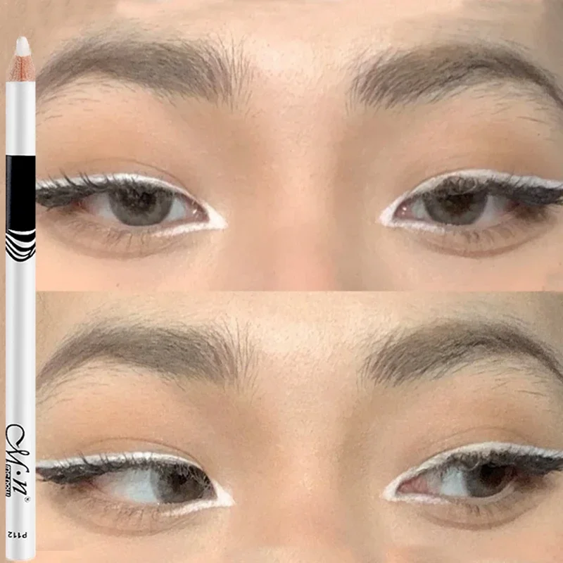 Eyeliner Bianco Impermeabile Di Lunga Durata Non Blooming Quick Dry Glitter Eye Liner Pen White Eyeliner Pigment Eyes Makeup Cosmetics