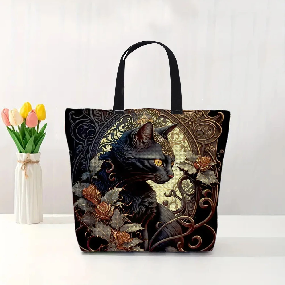 11CT Cat Peacock Owl Parrot Cross Stitch Canvas Tote Bag Embroidery Kit Personalized Bag Hand Needlepoint Kit for Beginners cross stitch kit,cross stitch tools