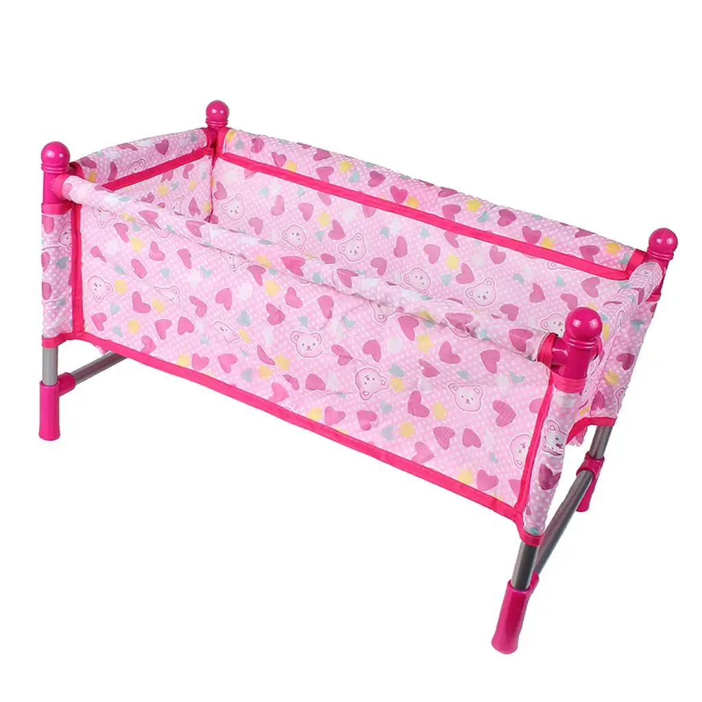 Bed - Dolls - Includes Mattress & Bedding, Kids indoor Playset Bed - Dolls - Includes Mattress & Bedding, Kids indoor Playset