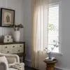 Window Drape  Exquisite   Sheer Curtain Boho Tassels Crochet Knitting Window Drape 3