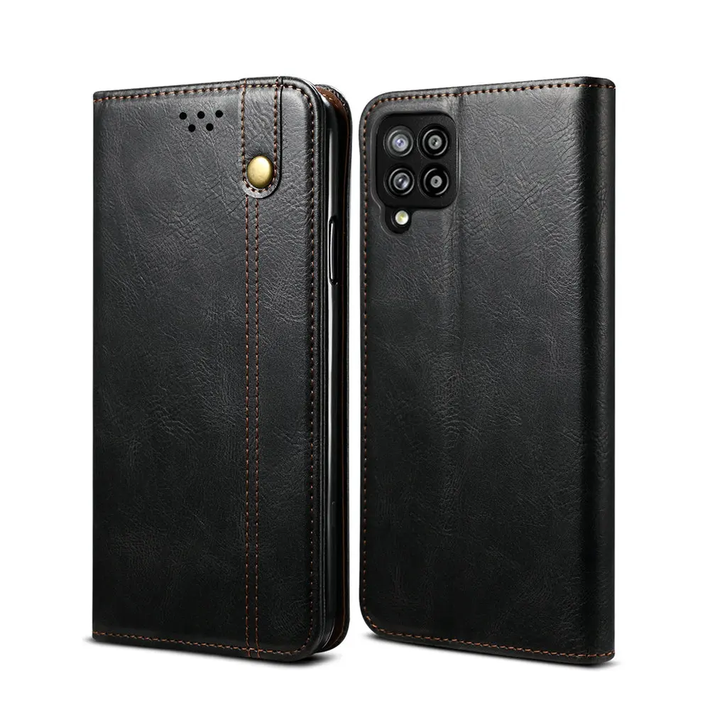 Luxury Leather Case for Samsung Galaxy M32 5G M31 A54 A34 A24 A04 A73 A53  A14 A52s A33 A51 4G A71 A72 A31 A42 A13 A30 Ring Cover - AliExpress