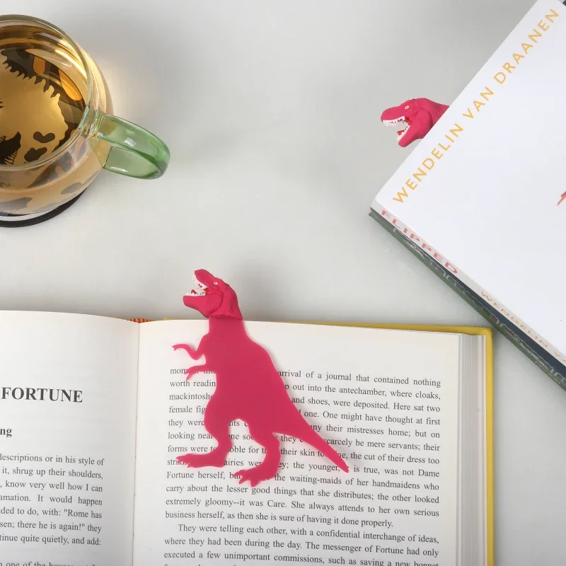 3D Dinosaur Bookmark For Books Boy's Favorite Cartoon Animals Book Mark Book Clips Funny Stationery Gift Cute School Supplies animal bookmark bookmarks stationery supplies