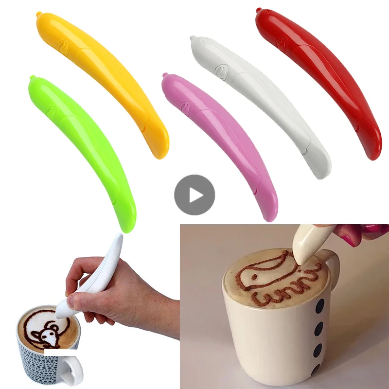 Electric Latte Art Pen for Coffee Cake Spice Pen Cake Decoration