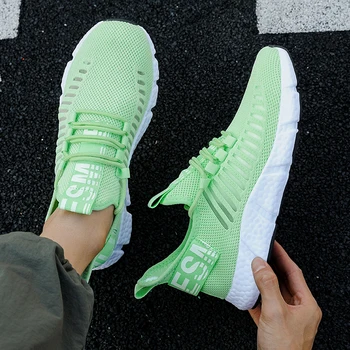 أحذية رياضية رجالية شبكية قابلة للتنفس، أحذية تنس بيضاء للجري، أحذية رياضية مريحة للاستخدام في الهواء الطلق للرجال، أحذية كاجوال Tenis Masculino 5