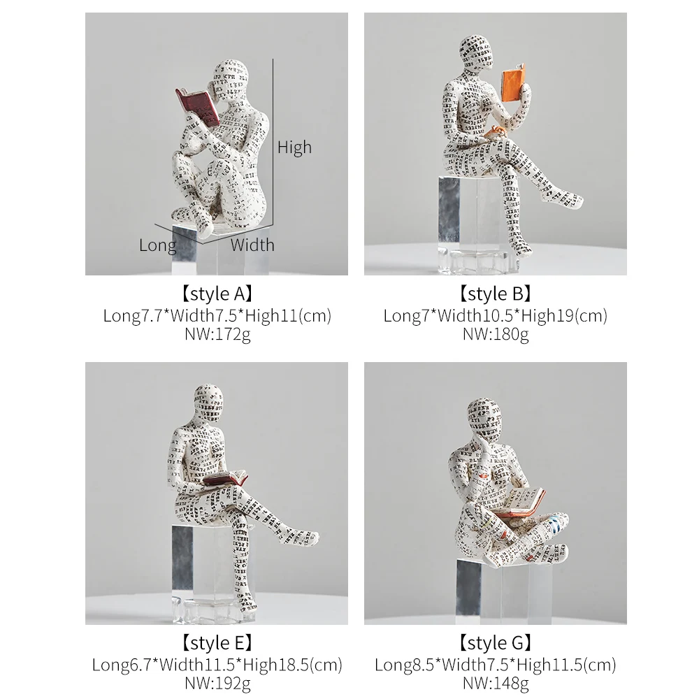 Creative Desk Stationery Decoration Resin Abstract Figure Sculpture Decoration Home Decor Statue Mummy Figurines Accessories