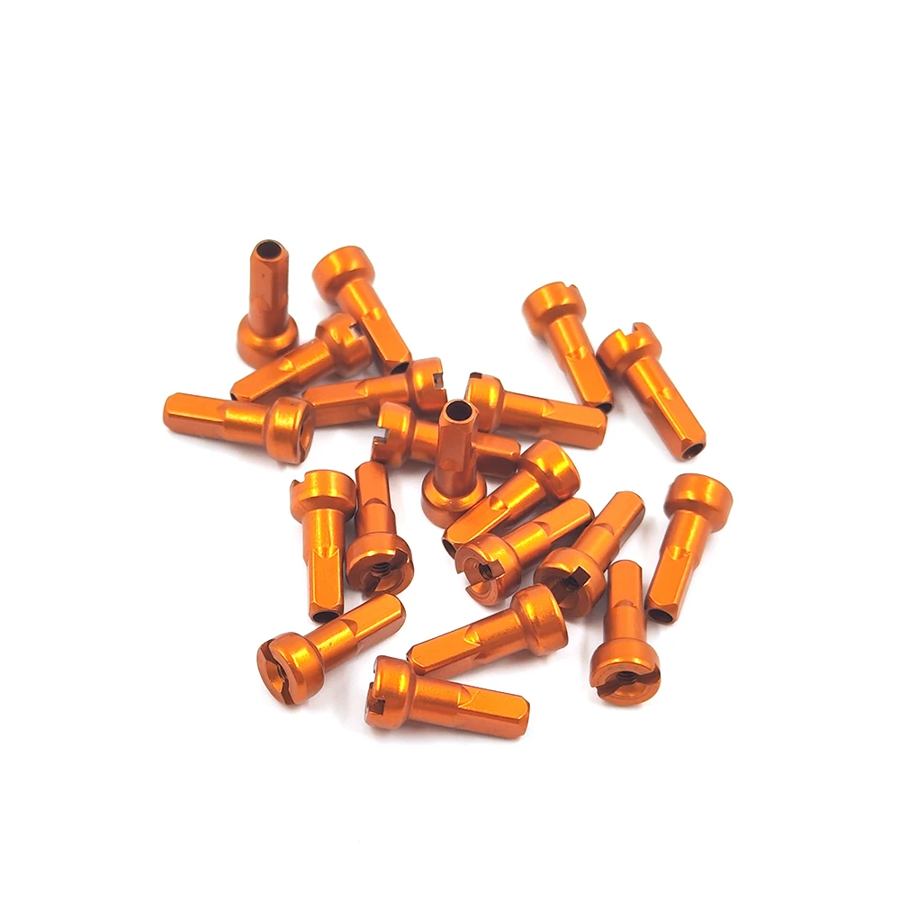 EVOMAS MV Round Head Bicycle Aluminum Alloy Nipples 14G Gauge 2.0 14mm High Strength For MTB Road Bike parts 0.5g/pc
