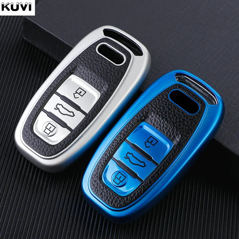 Premium Leather TPU Car Key Case Cover - Stylish Protective Holder Accessories