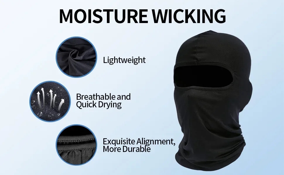 Description Picture 4 of itemOutdoor Cool Sunscreen Balaclava Motorcycle Face Mask Moto Biker Wind Cap Mask Stopper Windproof Hiking Bicycle Cycling Headgear