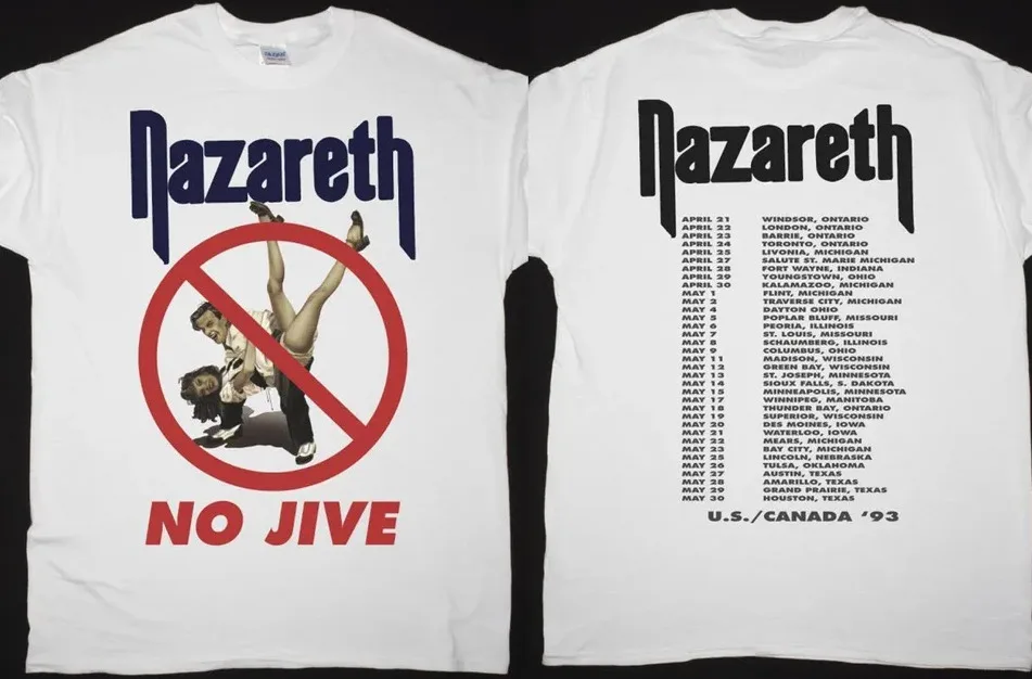 

Двусторонняя Футболка nazrett No jiv' Tour 1991