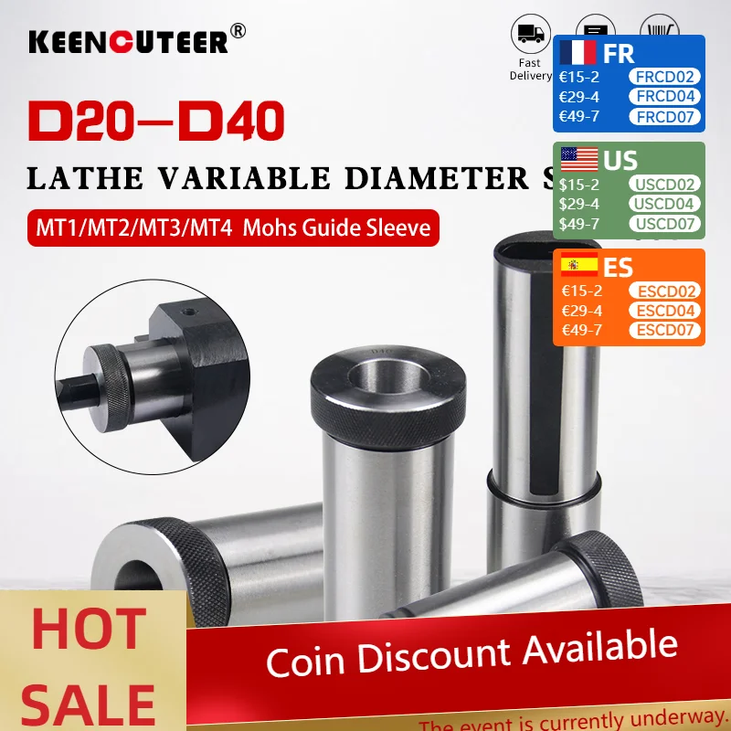 1pcs D20 D25 D32 D40-5/6/7/8/10/12/13/14/16/18/20/25/32/MT1/MT2 MM CNC 선반 도구 홀더 도구 매거..