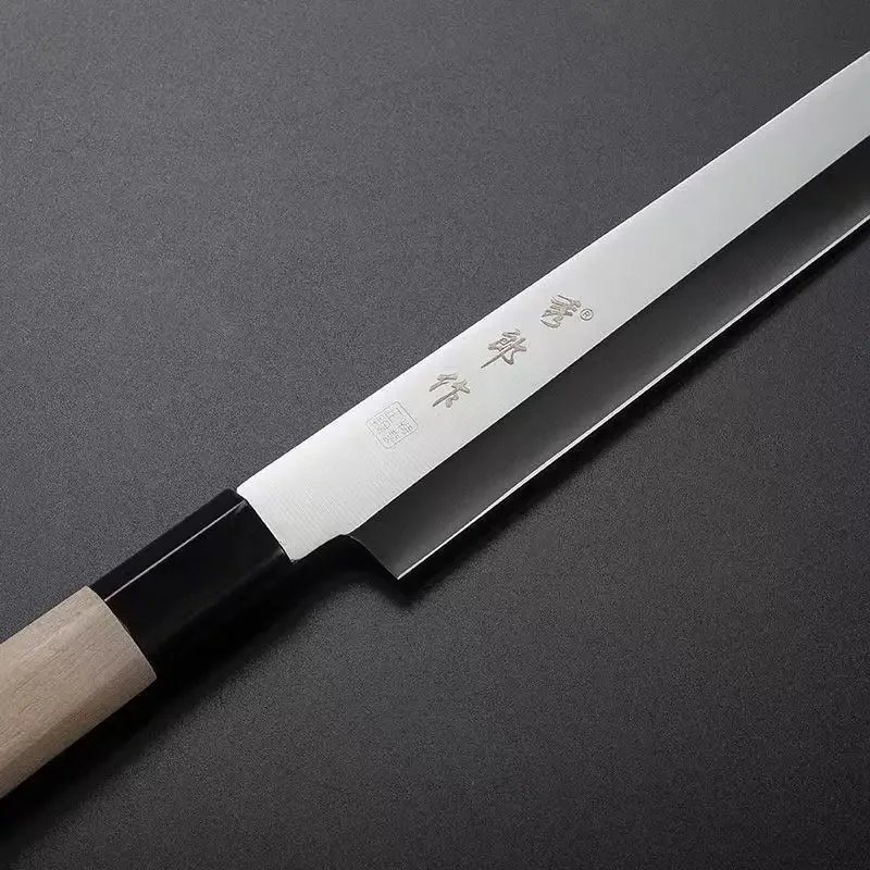 50Cr15Mov Japanese Sashimi Sushi Knife Fish Fillet Raw Slicing Knife Stainless Steel Carving Cooking Cleaver