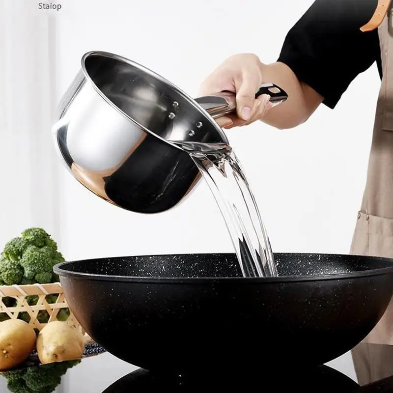 Water Dipper Ladle Kitchen Stainless Steel Ladle Cup Water Scoop Thicken Household Accessories Multifunctional For Kitchen