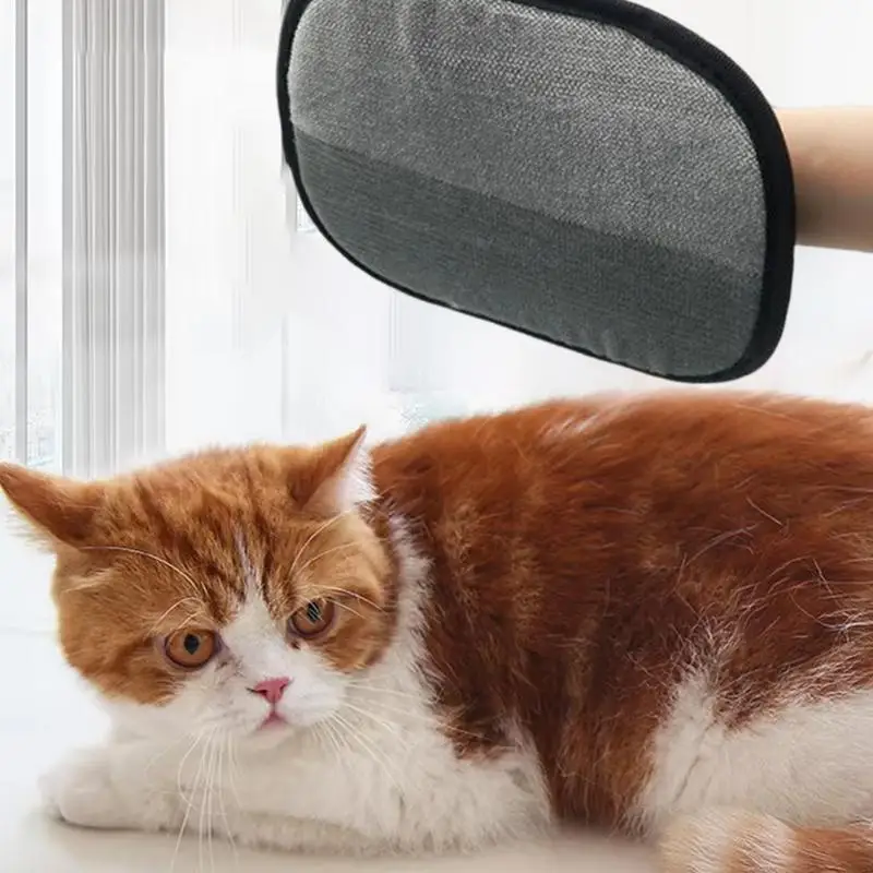 Double-Sided Pet Grooming Gloves Multifunctional Pet Hair Remover Glove Cat Grooming Hair Comb for Bath Clean Massage For Animal pet grooming gloves pet hair remover gloves