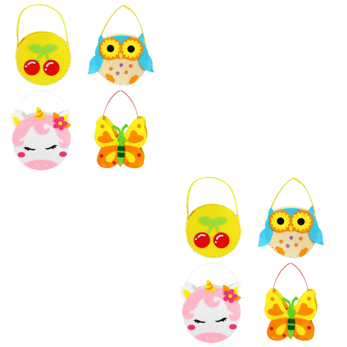 

Non-woven Bags Handmade Felt Kit Handbag Material Kits Sewing Craft DIY Making for Kids Children