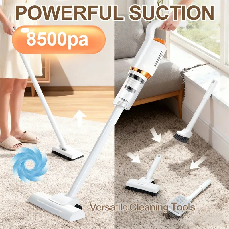 2026 Portable Multifunctional Household Cleaning Machine Powerful Wireless Car Vacuum Cleaner Portable 2000mAh Hand-held Sweeper